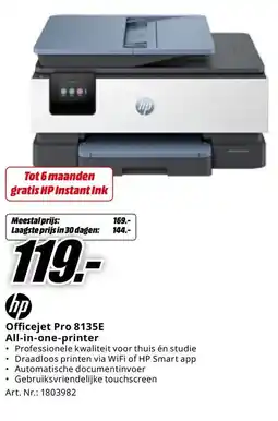 MediaMarkt HP Officejet Pro 8135E All-in-one-printer aanbieding