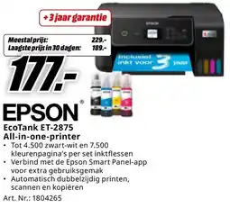 MediaMarkt Epson EcoTank ET-2875 All-in-one-printer aanbieding
