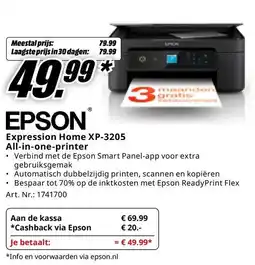 MediaMarkt Expression Home XP-3205 All-in-one-printer aanbieding