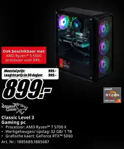 MediaMarkt Classic Level 3 Gaming pc aanbieding