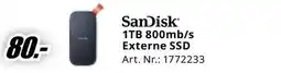 MediaMarkt SanDisk 1TB 800mb/s Externe SSD aanbieding