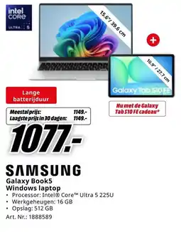 MediaMarkt Samsung Galaxy Book5 Windows laptop aanbieding