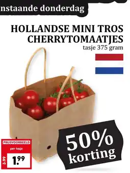 Coop Hollandse mini tros cherrytomaatjes aanbieding