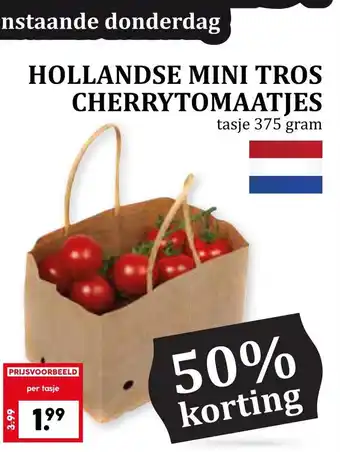 Coop Hollandse mini tros cherrytomaatjes aanbieding