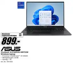 MediaMarkt ASUS Vivobook 16 X1605VA-MB722W Windows laptop aanbieding