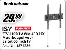 MediaMarkt ISY ITV-1100 TV WM 400 FIX Muurbeugel aanbieding