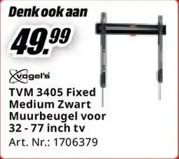 MediaMarkt TVM 3405 Fixed Medium Zwart Muurbeugel aanbieding