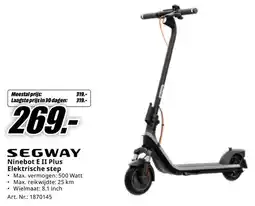 MediaMarkt Segway Ninebot E II Plus Elektrische step aanbieding