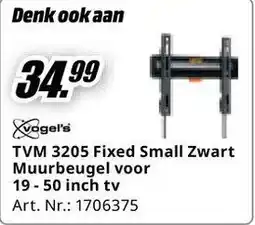 MediaMarkt TVM 3205 Fixed Small Zwart Muurbeugel aanbieding