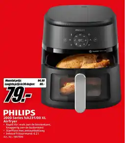 MediaMarkt Philips 2000 Series NA231/00 XL Airfryer aanbieding