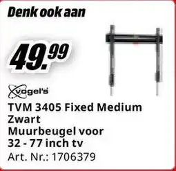 MediaMarkt TVM 3405 Fixed Medium Zwart Muurbeugel aanbieding