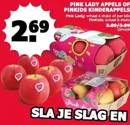 MCD Supermarkt PINK LADY APPELS OF PINKIDS KINDERAPPELS aanbieding