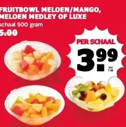 MCD Supermarkt FRUITBOWL MELOEN/MANGO, MELOEN MEDLEY OF LUXE aanbieding