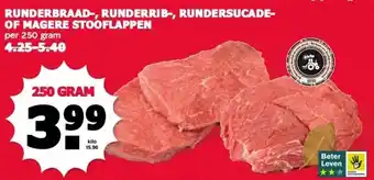 MCD Supermarkt RUNDERBRAAD-, RUNDERRIB-, RUNDERSUCADE- OF MAGERE STOOFLAPPEN aanbieding
