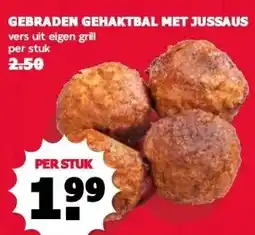 MCD Supermarkt GEBRADEN GEHAKTBAL MET JUSSAUS aanbieding