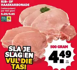 MCD Supermarkt RIB-OF HAASKARBONADE aanbieding