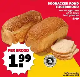MCD Supermarkt BOONACKER ROND TIJGERBROOD aanbieding