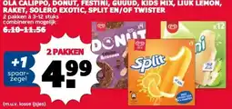 MCD Supermarkt OLA CALIPPO, DONUT, FESTINI, GUUUD, KIDS MIX, LIUK LEMON, RAKET, SOLERO EXOTIC, SPLIT EN/OF TWISTER aanbieding