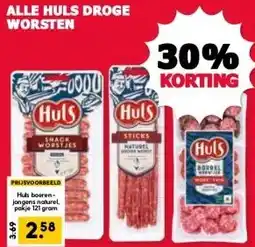 MCD Supermarkt ALLE HULS DROGE WORSTEN aanbieding