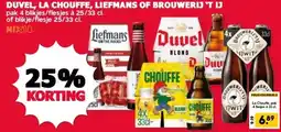 MCD Supermarkt DUVEL, LA CHOUFFE, LIEFMANS OF BROUWERIJ 'T IJ aanbieding