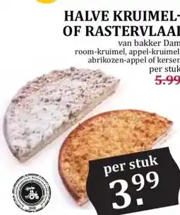 MCD Supermarkt HALVE KRUIMEL- OF RASTERVLAAI aanbieding