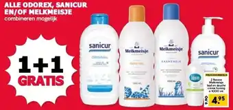 MCD Supermarkt ALLE ODOREX, SANICUR EN/OF MELKMEISJE aanbieding