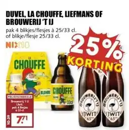 MCD Supermarkt DUVEL, LA CHOUFFE, LIEFMANS OF BROUWERIJ TIJ aanbieding