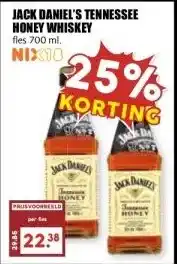 MCD Supermarkt JACK DANIEL'S TENNESSEE HONEY WHISKEY aanbieding
