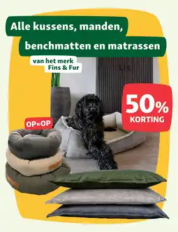 Maxi Zoo Alle kussens, manden, benchmatten en matrassen van het merk Fins & Fur aanbieding