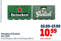 Makro Heineken of Grolsch Incl. 0.0% aanbieding