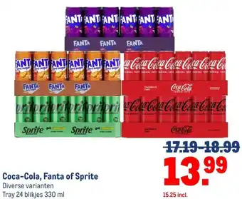 Makro Coca-Cola, Fanta of Sprite aanbieding