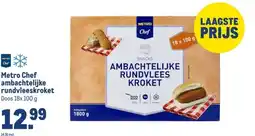 Makro Metro Chef ambachtelijke rundvleeskroket aanbieding