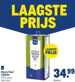 Makro Metro Chef olijfolie aanbieding