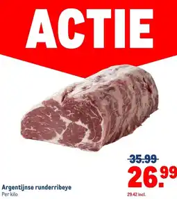 Makro Argentijnse runderribeye aanbieding