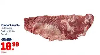 Makro Runderbavette aanbieding