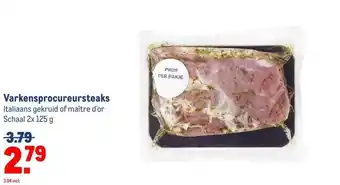 Makro Varkensprocureursteaks aanbieding
