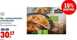 Makro Kip-, varkensschnitzel of cordon bleu aanbieding