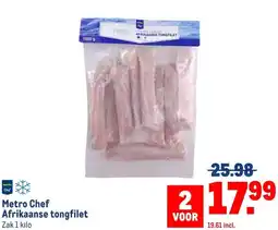 Makro Metro Chef Afrikaanse tongfilet aanbieding