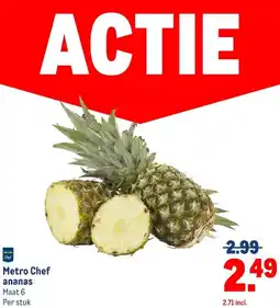 Makro Metro Chef ananas aanbieding