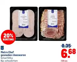 Makro Metro Chef gesneden vleeswaren aanbieding