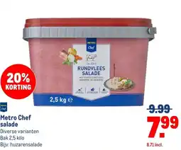 Makro Metro Chef salade aanbieding