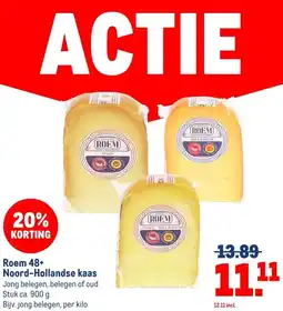 Makro Roem 48+ Noord-Hollandse kaas aanbieding