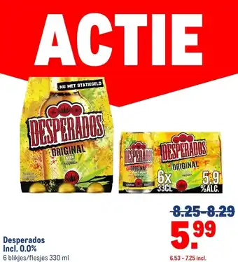Makro Desperados Incl. 0.0% aanbieding