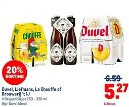 Makro Duvel, Liefmans, La Chouffe of Brouwerij 't IJ aanbieding