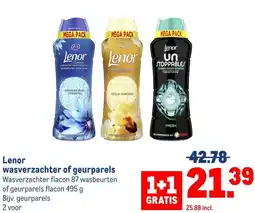 Makro Lenor wasverzachter of geurparels aanbieding