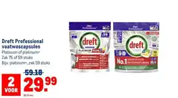 Makro Dreft Professional vaatwascapsules aanbieding