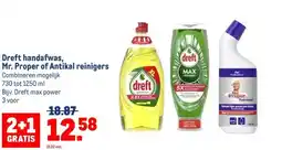 Makro Dreft handafwas, Mr. Proper of Antikal reinigers aanbieding