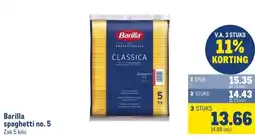 Makro Barilla spaghetti no. 5 aanbieding