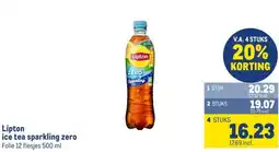 Makro Lipton ice tea sparkling zero aanbieding