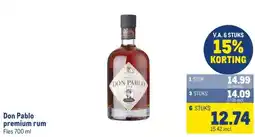 Makro Don Pablo premium rum aanbieding
